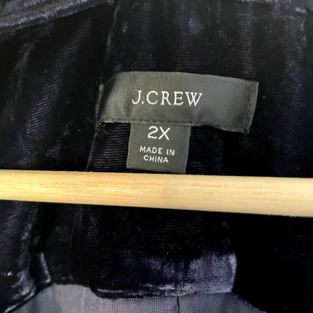 J.Crew Classic-fit Velvet Button-Down Shirt in Blue/Purple SZ 2X - Picture 7 of 12